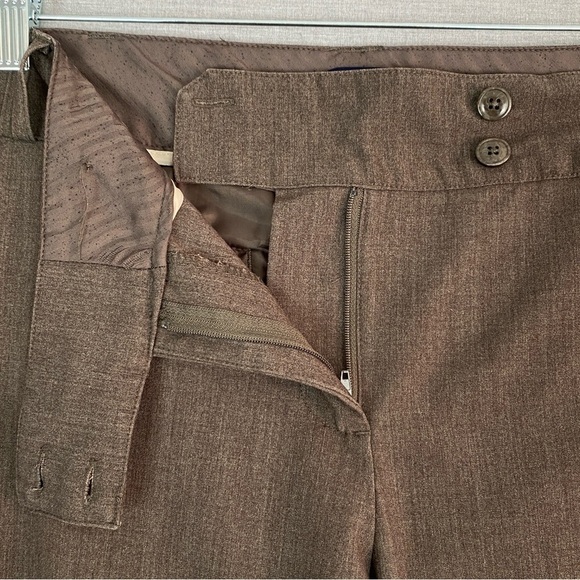 Reitmans Plus Petites Dress Pants Sz  20P Brown Bootcut Pockets - Picture 5 of 12